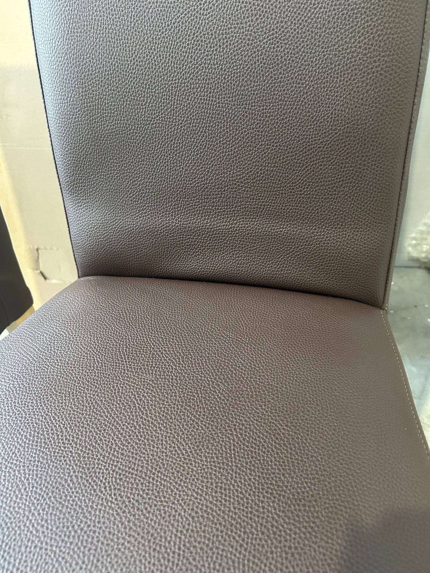 John Lewis Slender Faux Leather Dining Chairs Set of 2