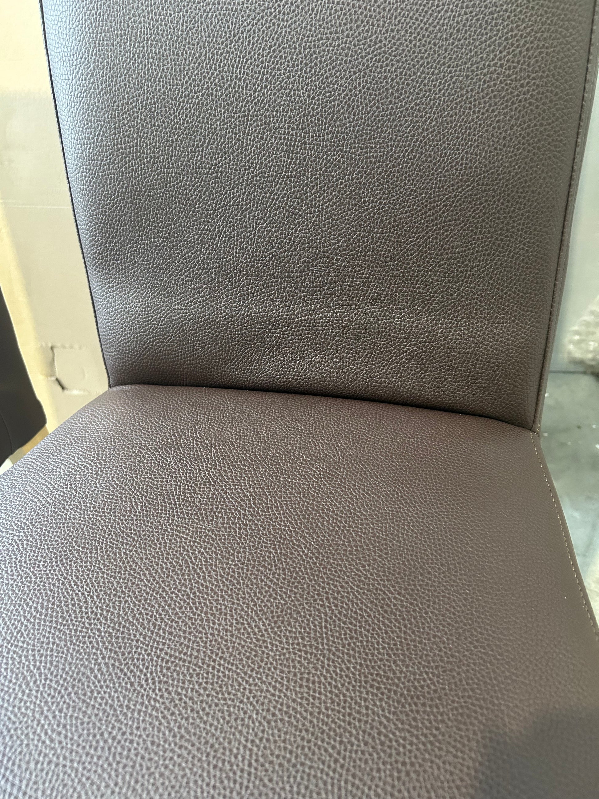John Lewis Slender Faux Leather Dining Chairs Set of 2