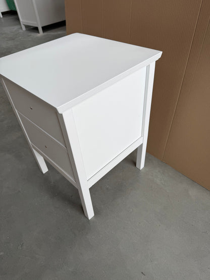 John Lewis Wilton 2 Drawer Bedside Cabinet White