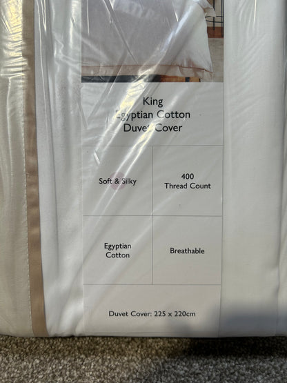 John Lewis Padova 400 Thread Count Egyptian Cotton King Duvet Cover, Champagne