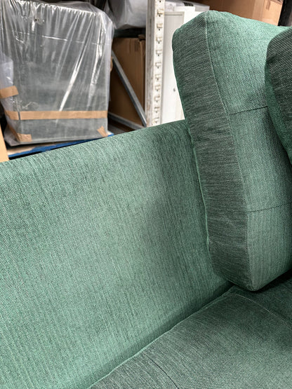 John Lewis Draper II Large 3 Seater Sofa, Dark Leg, Alpine Green