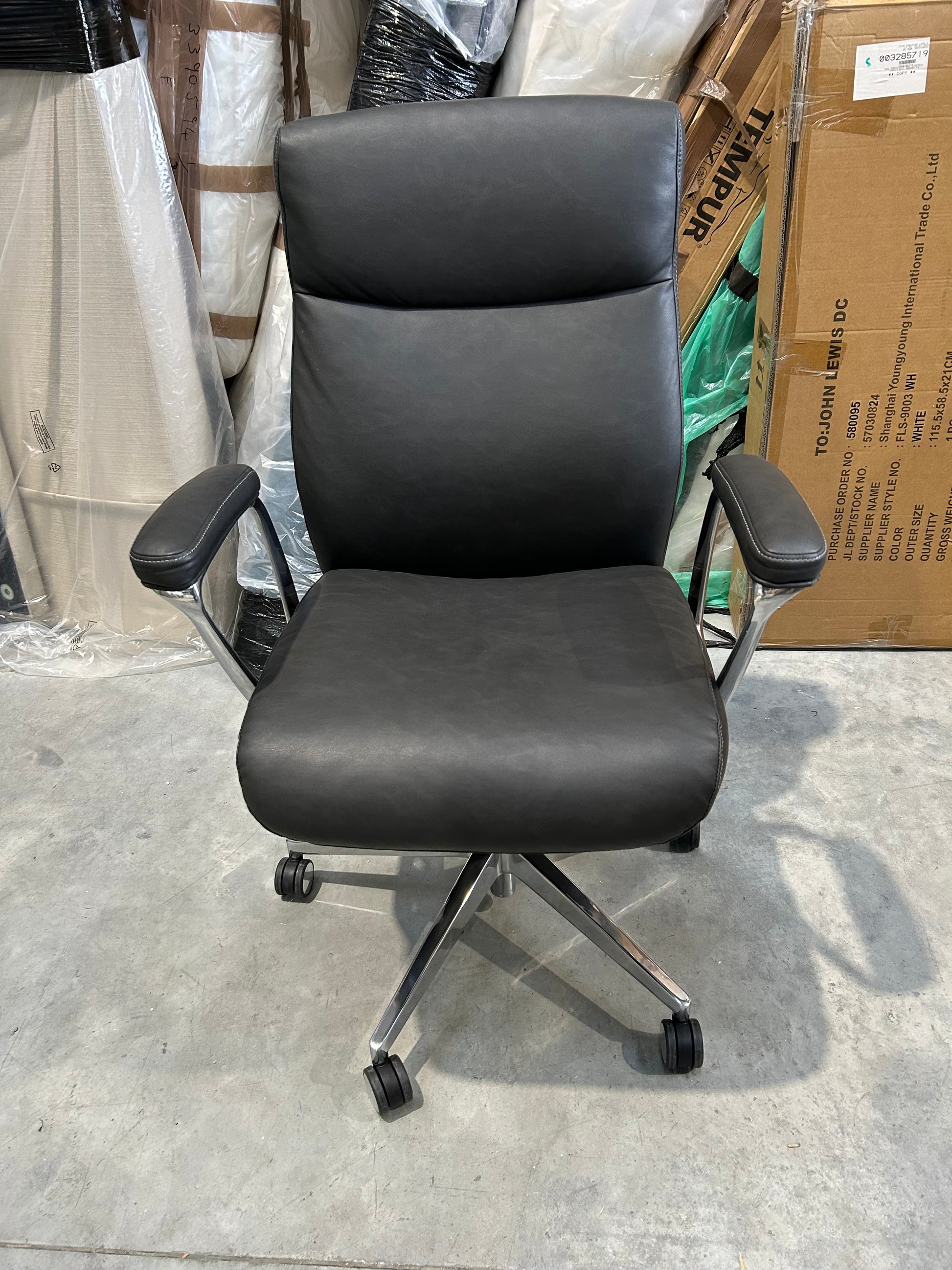 John Lewis Grafton Executive Office Chair, Charcoal