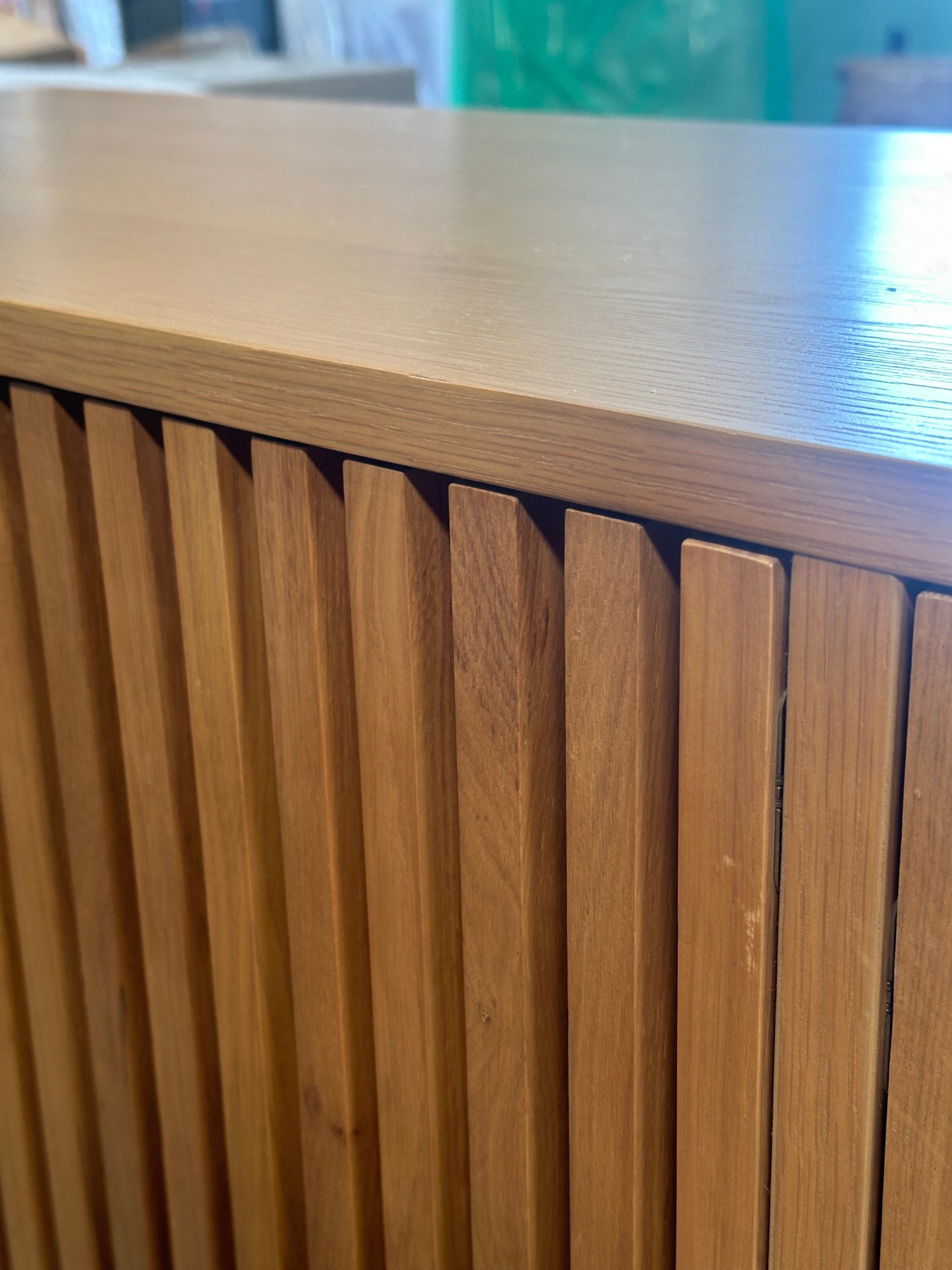 John Lewis Slatted TV Stand Sideboard for TVs up to 60in  Oak