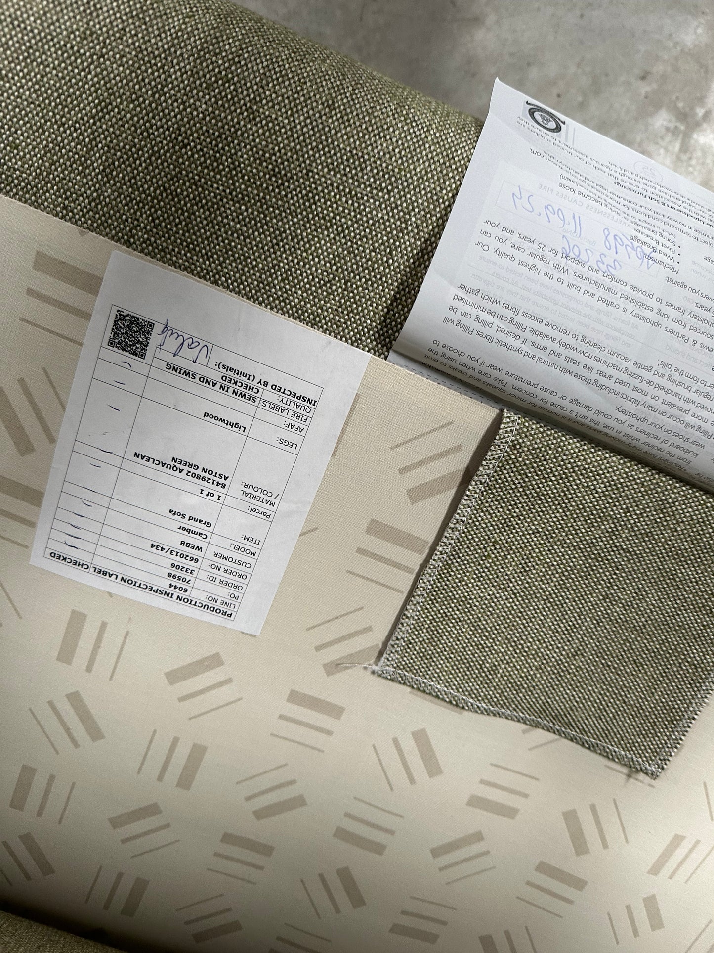 John Lewis Camber Grand 4 Seater Sofa Aquaclean Aston Green