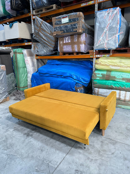 G Plan Vintage The Fifty Four Large 3 Seater Sofa Bed, Plush Turmeric