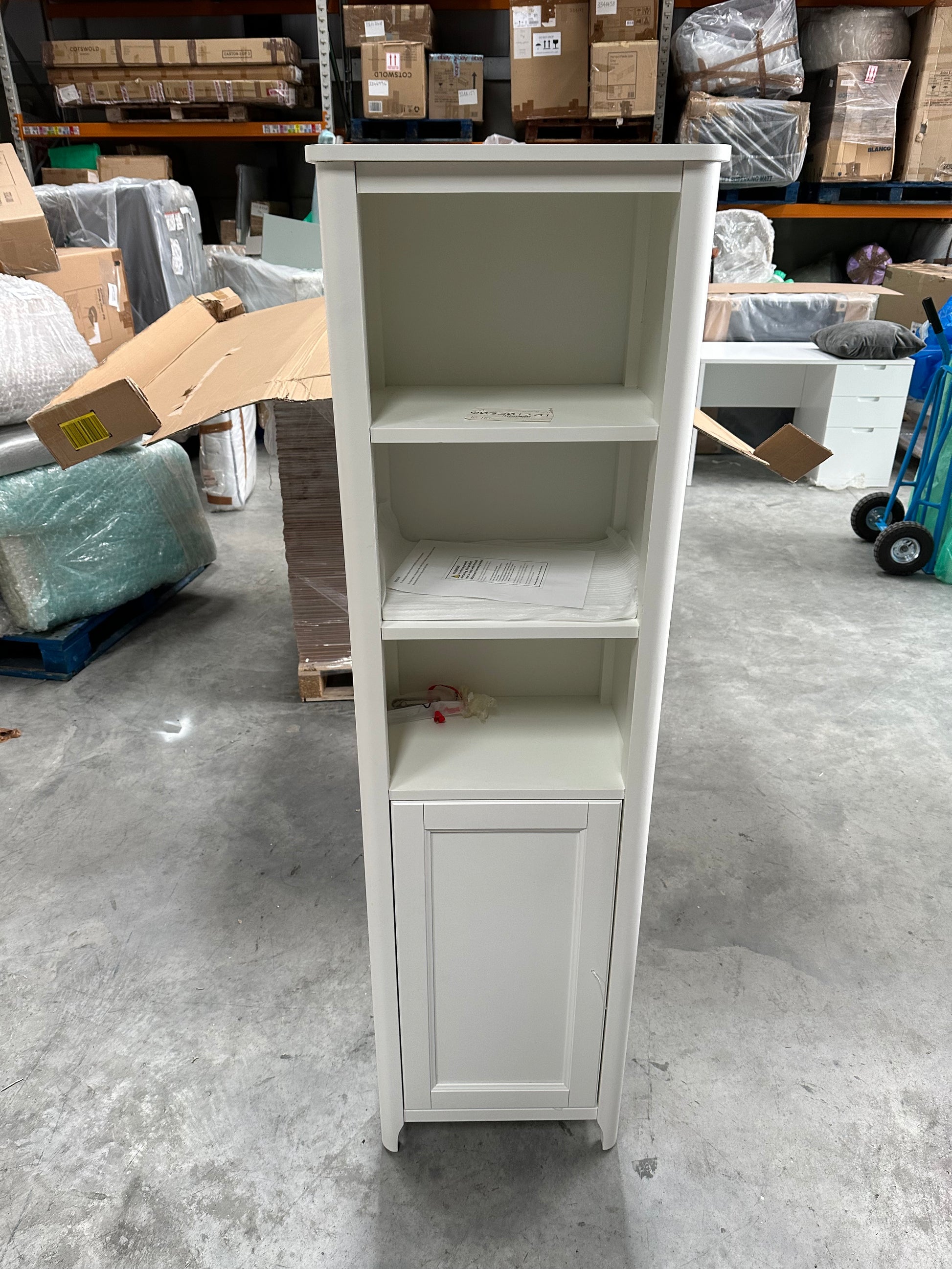 John Lewis Portsman Tallboy Bathroom Storage Cabinet White