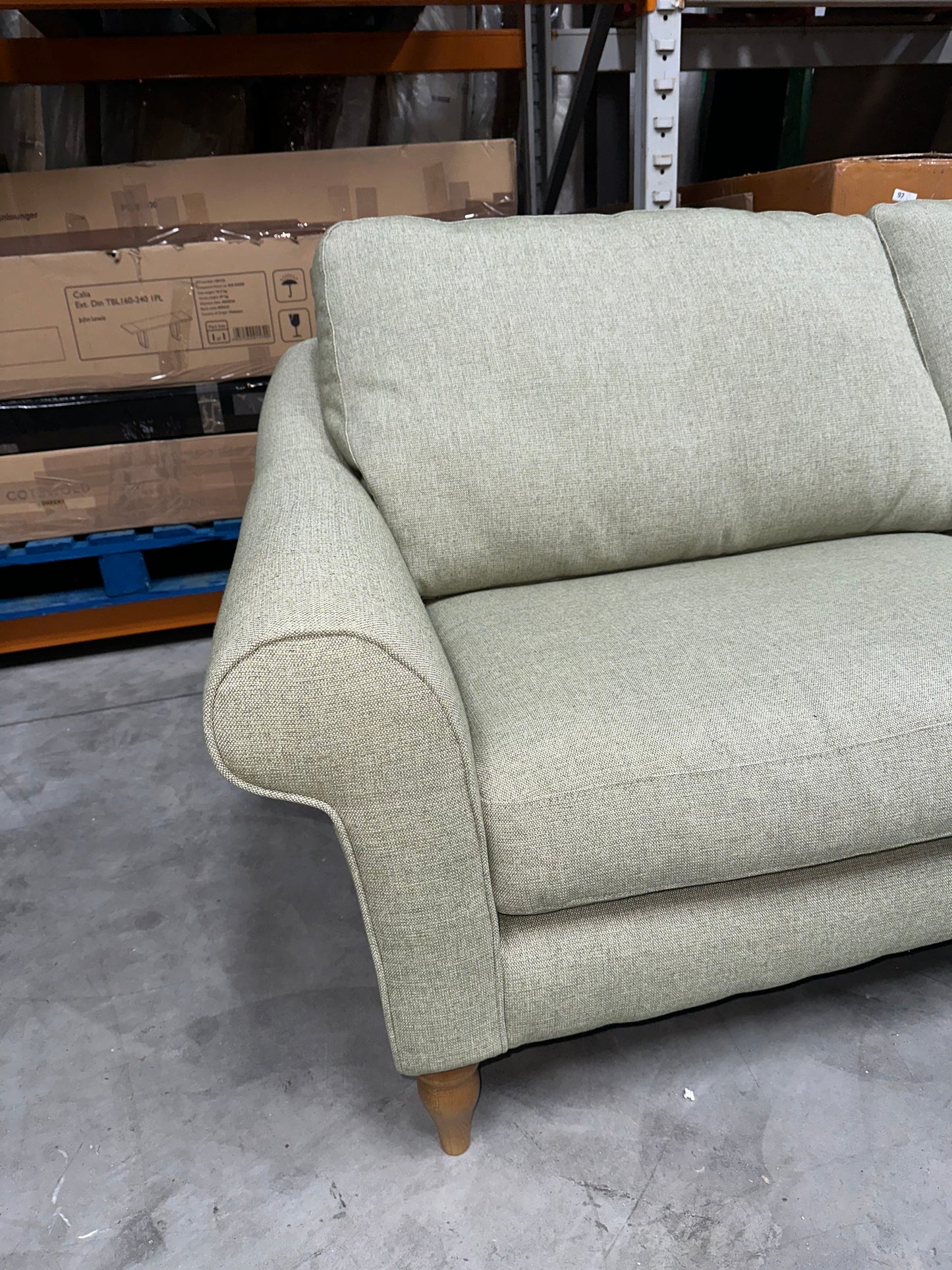 John Lewis Camber Grand 4 Seater Sofa Aquaclean Aston Green
