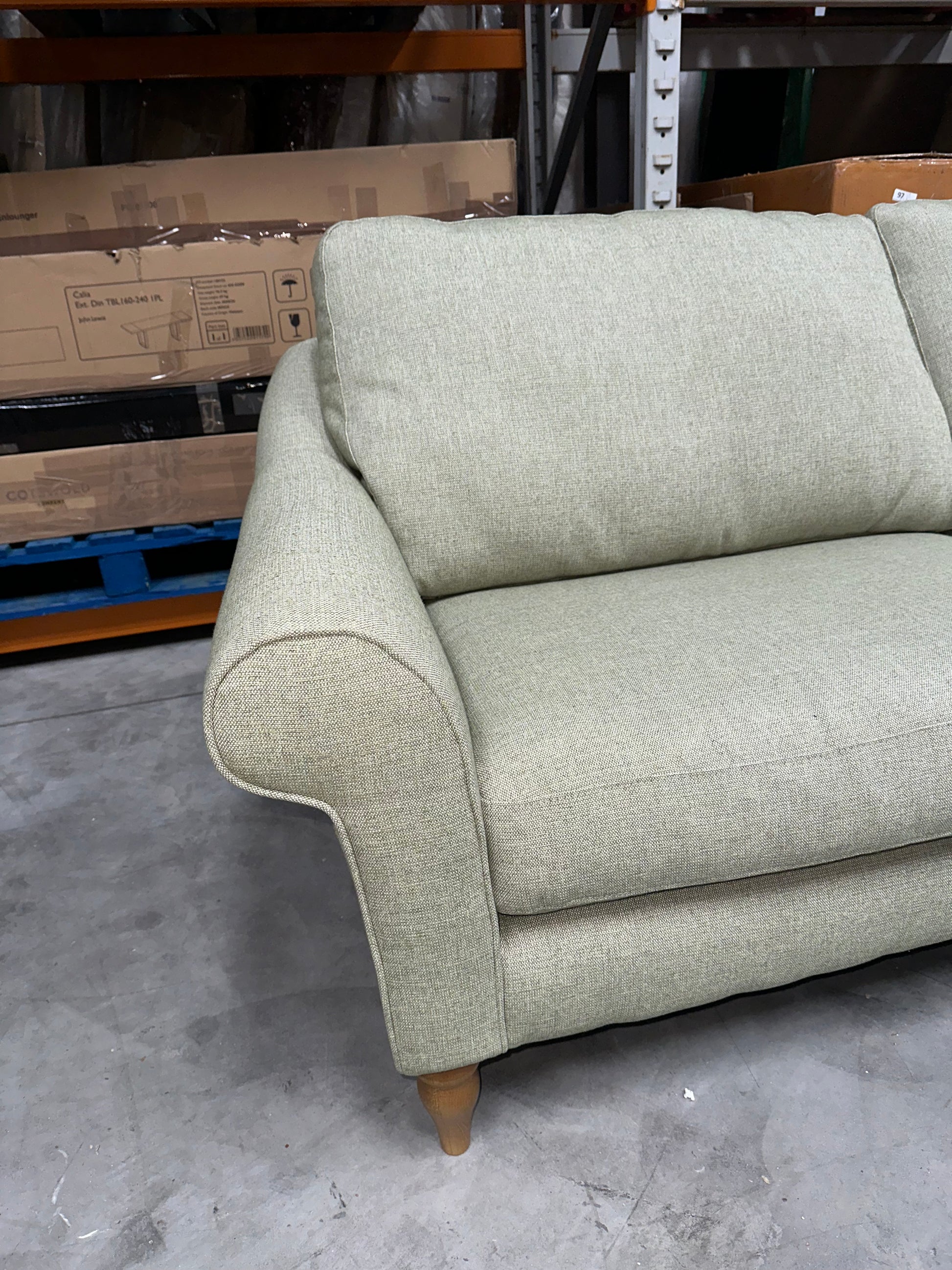 John Lewis Camber Grand 4 Seater Sofa Aquaclean Aston Green