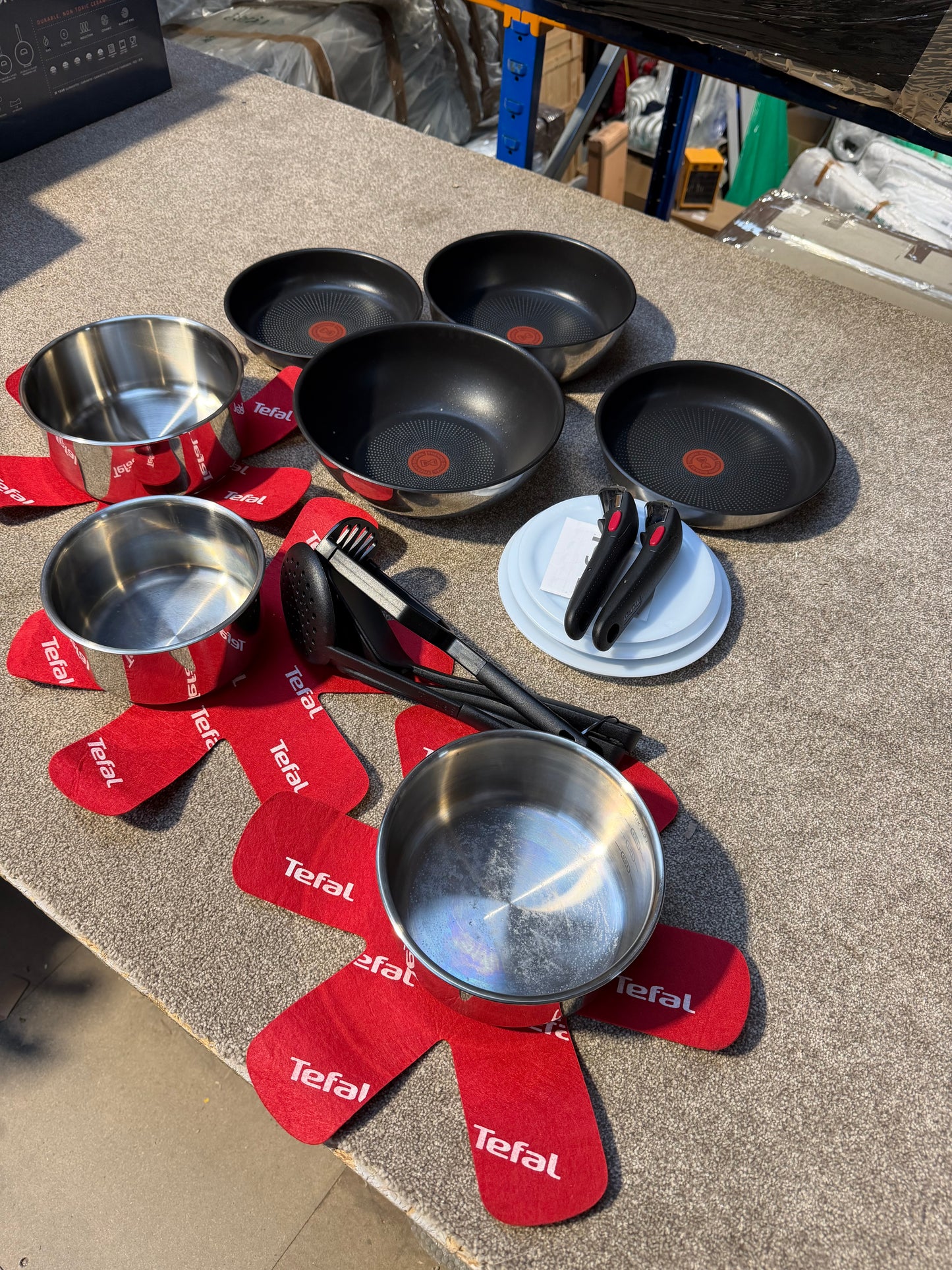 Tefal Ingenio Emotion Stainless Steel Pans, Lids & Utensils Set, 22 Piece