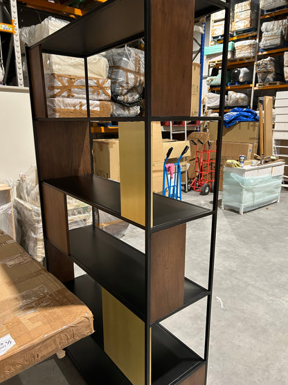 Swoon John Lewis + Swoon Brunel Wide Shelving Unit, Brown