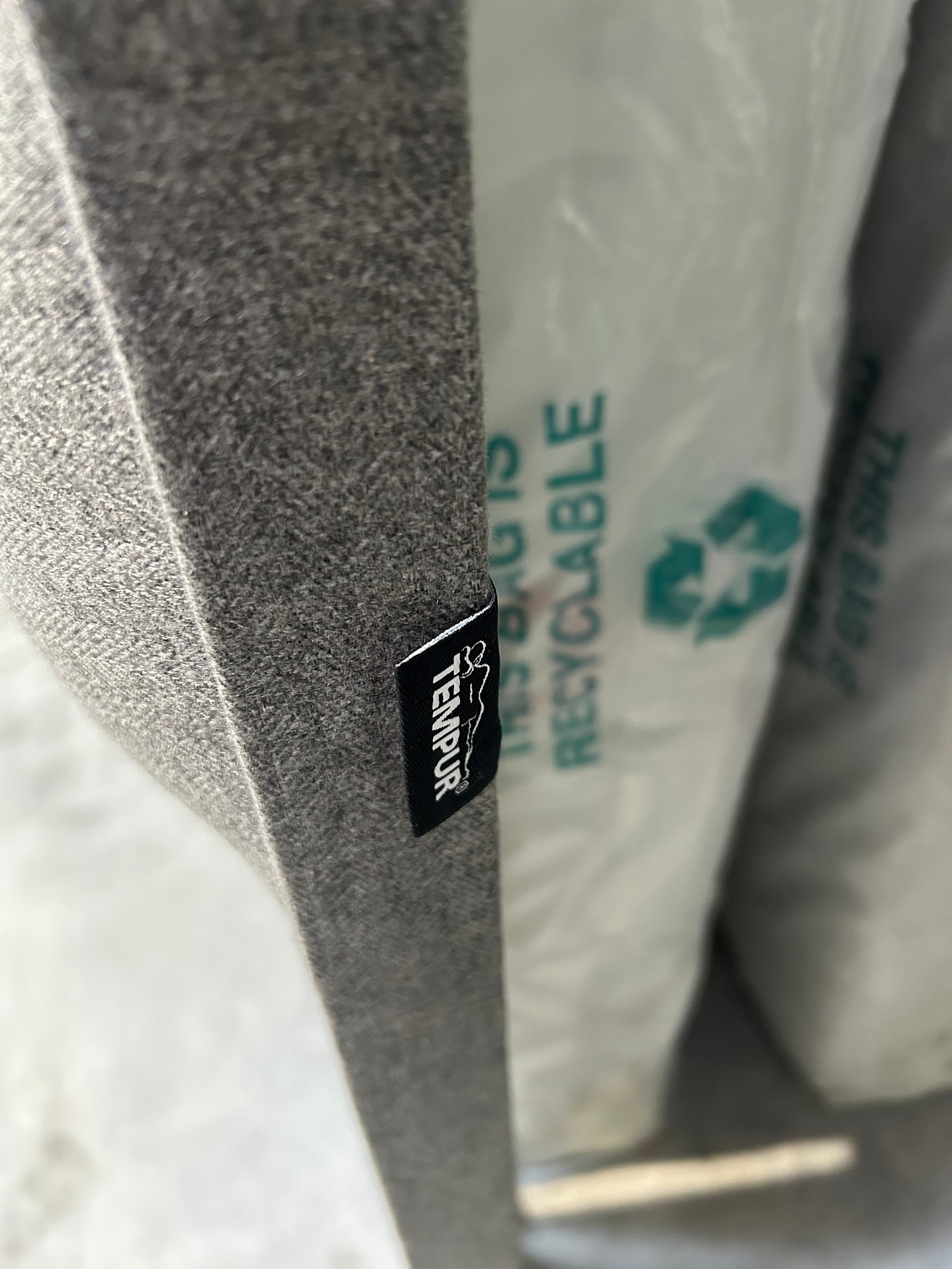 TEMPUR® Thornby Full Depth Headboard Tweed Grey King Size