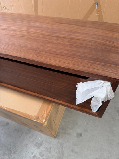 John Lewis Cara 2 Drawer Media Unit, American Black Walnut