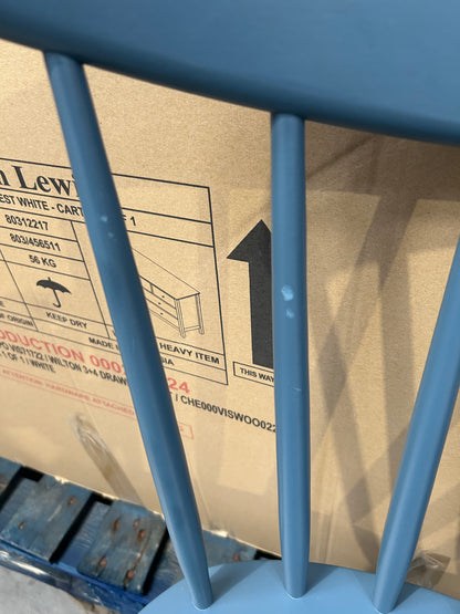 John Lewis Spindle Dining Chair, Set of 2, Blue, FSC-Certified (Beech Wood) Kitchen