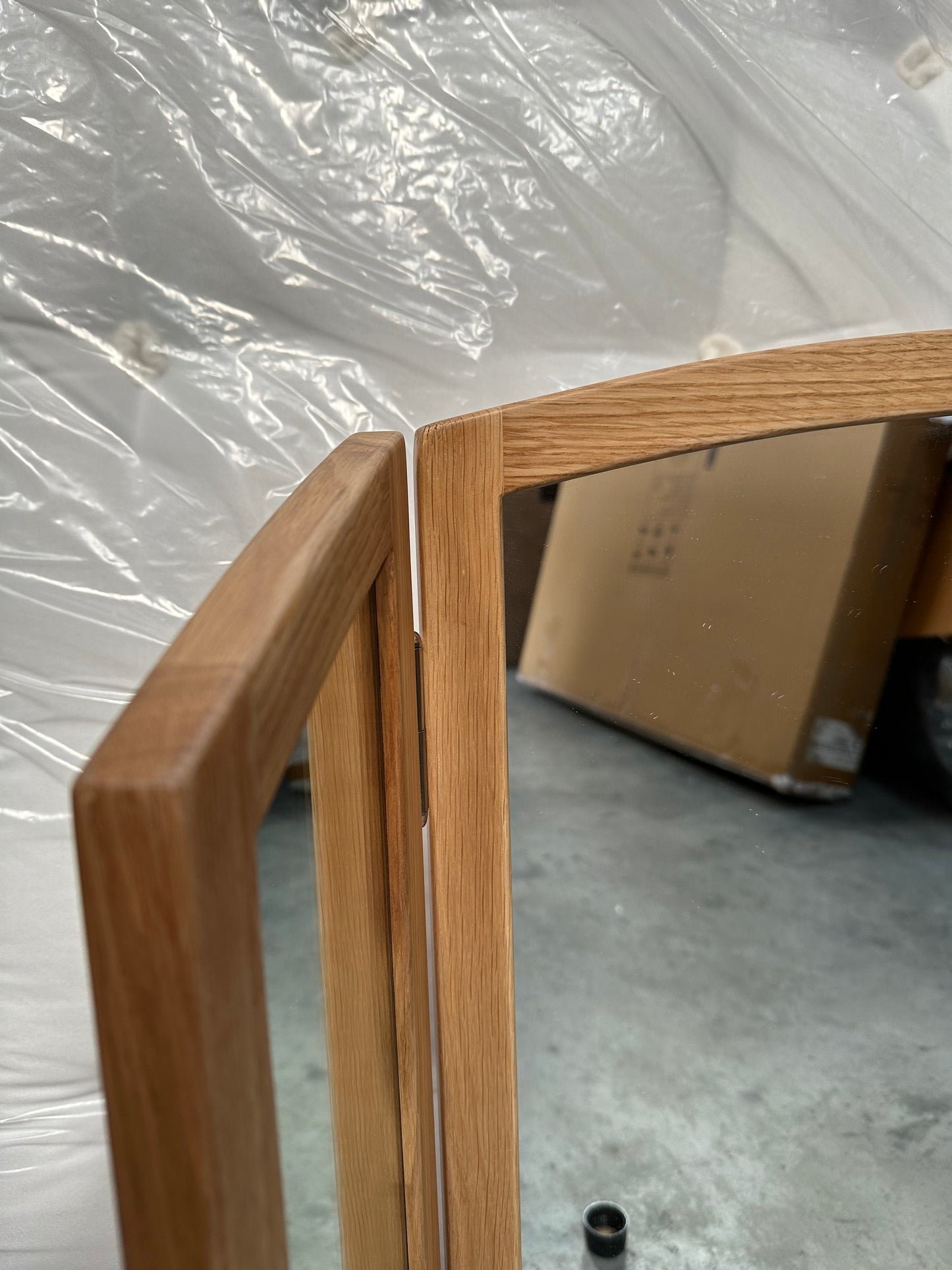 John Lewis Essence Gallery Mirror, Oak