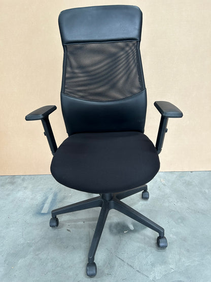 John Lewis Inset Office Chair, Black