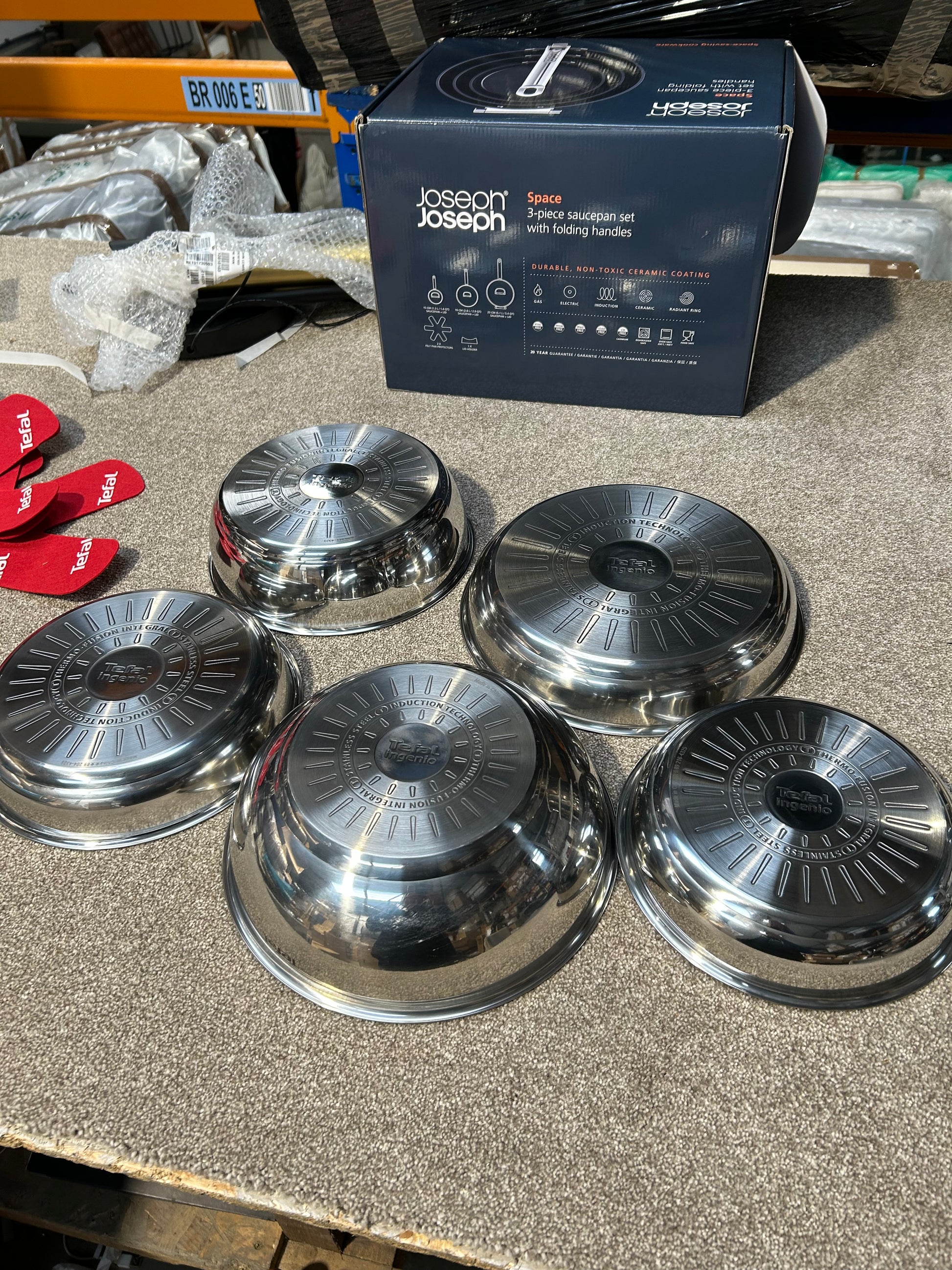 Tefal Ingenio SoLight Aluminium Non-Stick Pan Set, 8 Piece