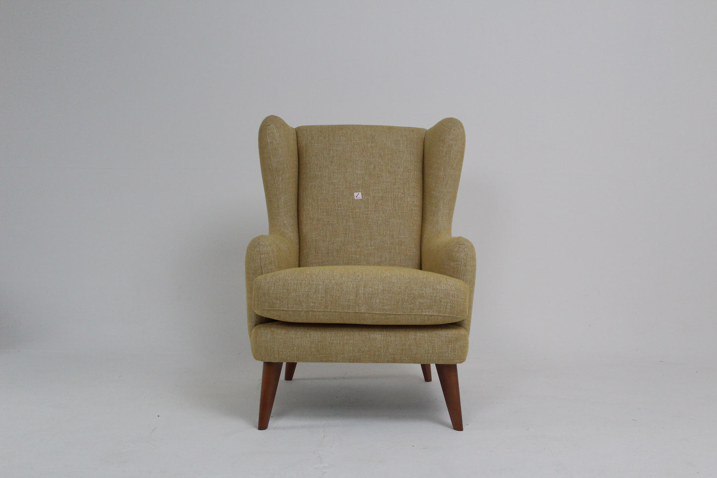 John Lewis Bergen Armchair, Dark Leg in Mustard