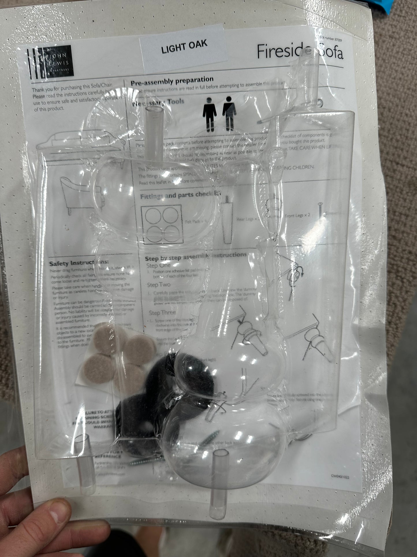 John Lewis Fireside Large 3 Seater Sofa AquaClean Matilda Natural