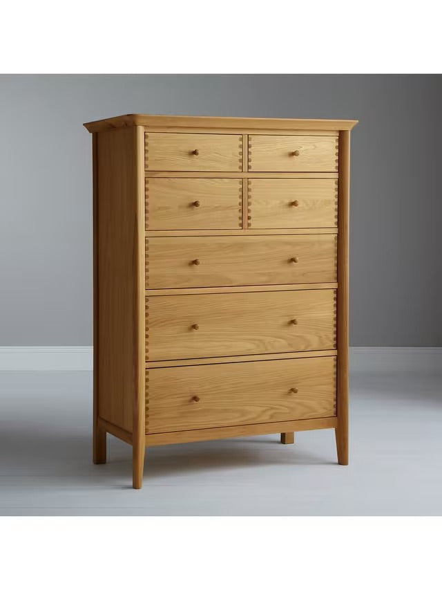 John Lewis Essence Wide 7 Drawer Chest, Oak