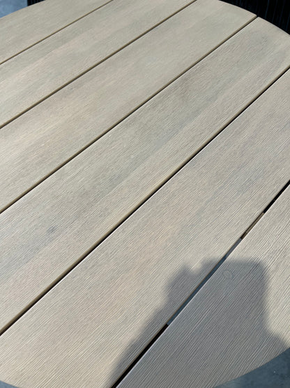 John Lewis Burford Round Garden Bistro Table 75cm Acacia Wood  Natural Garden