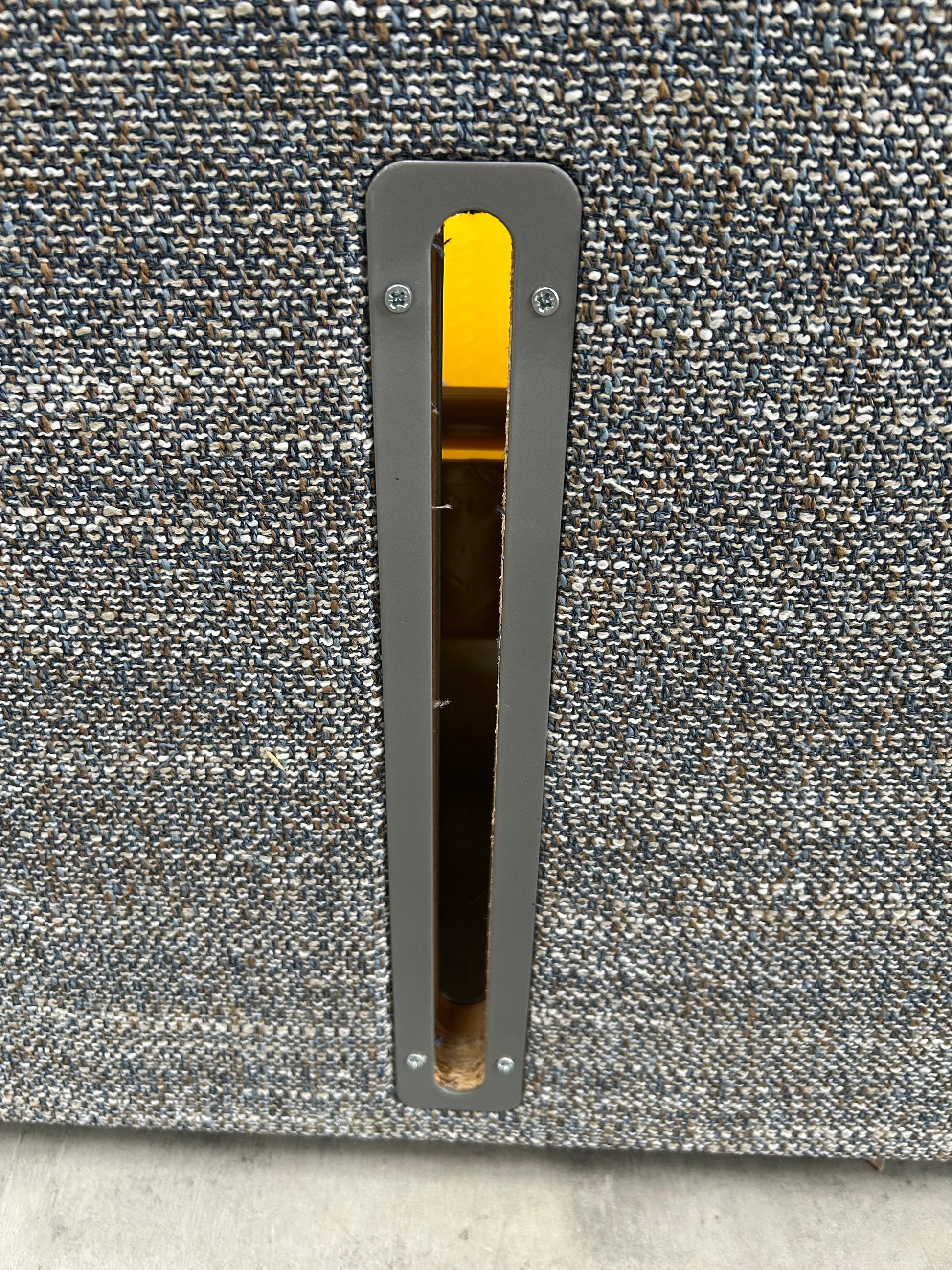 Vispring Viola Full Depth Upholstered Headboard Super King Size Boucle Sodalite