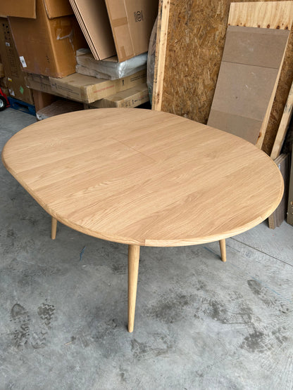 ercol for John Lewis Shalstone 4-6 Seater Extending Round Dining Table, Oak