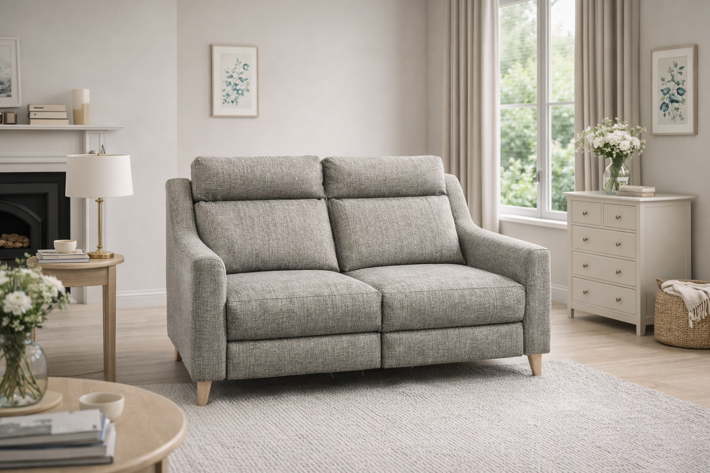 John Lewis Sofa 2 Seater Power Recliner Elevate Medium Living Room
