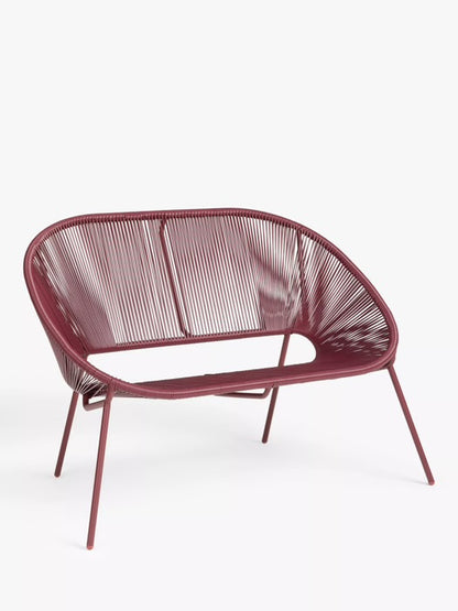 John Lewis Salsa 2-Seater Garden Sofa Damson
