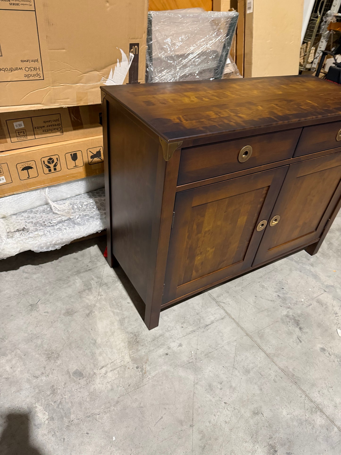 Laura Ashley Balmoral Small Sideboard, Dark Chestnut