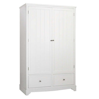 John Lewis St Ives Double Wardrobe with 2 Drawers White 