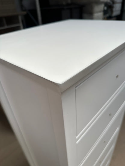 John Lewis Wilton 6 Drawer Tallboy Chest White Bedroom Furniture
