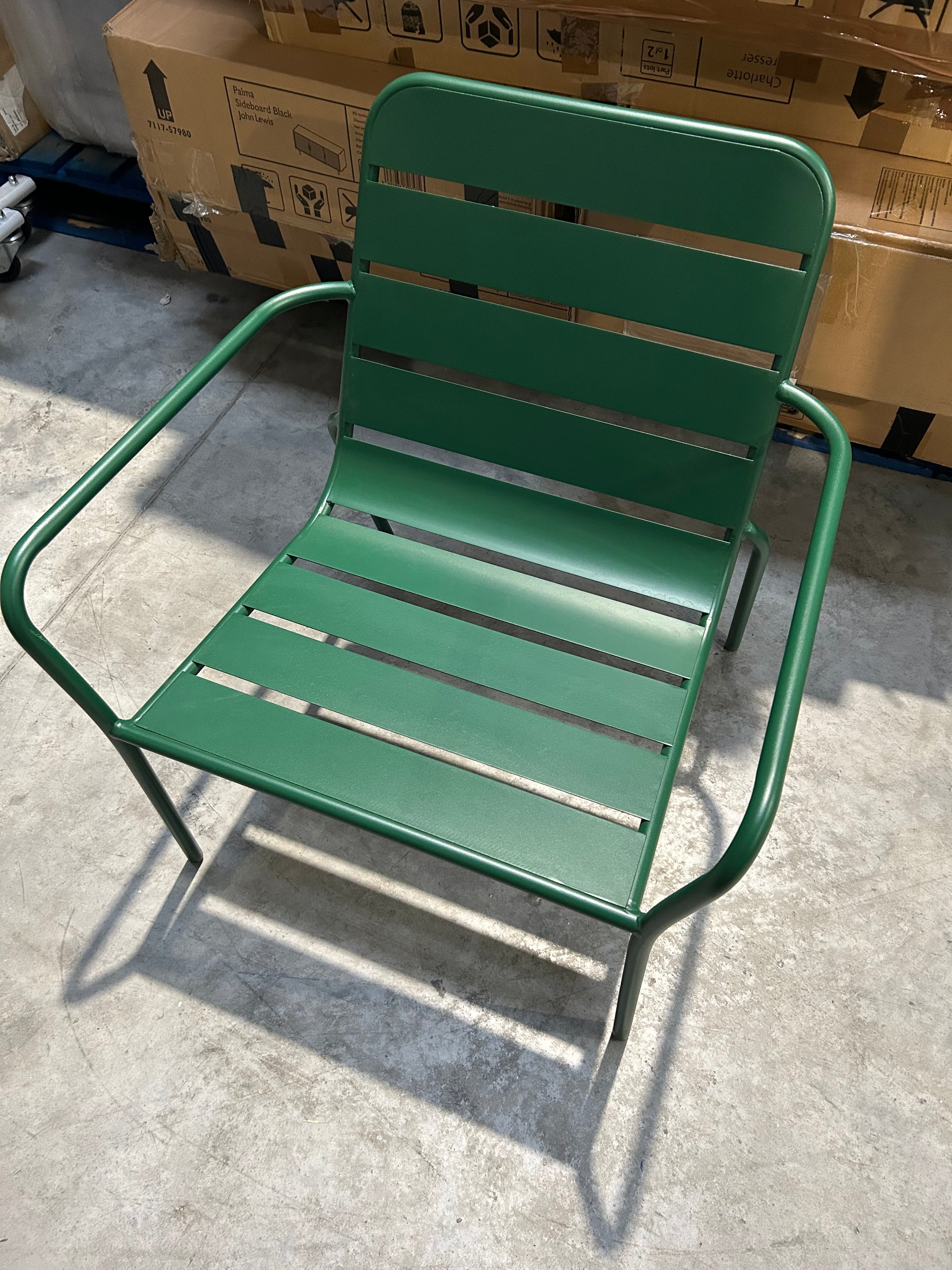 John Lewis Metal Garden Lounge Chai