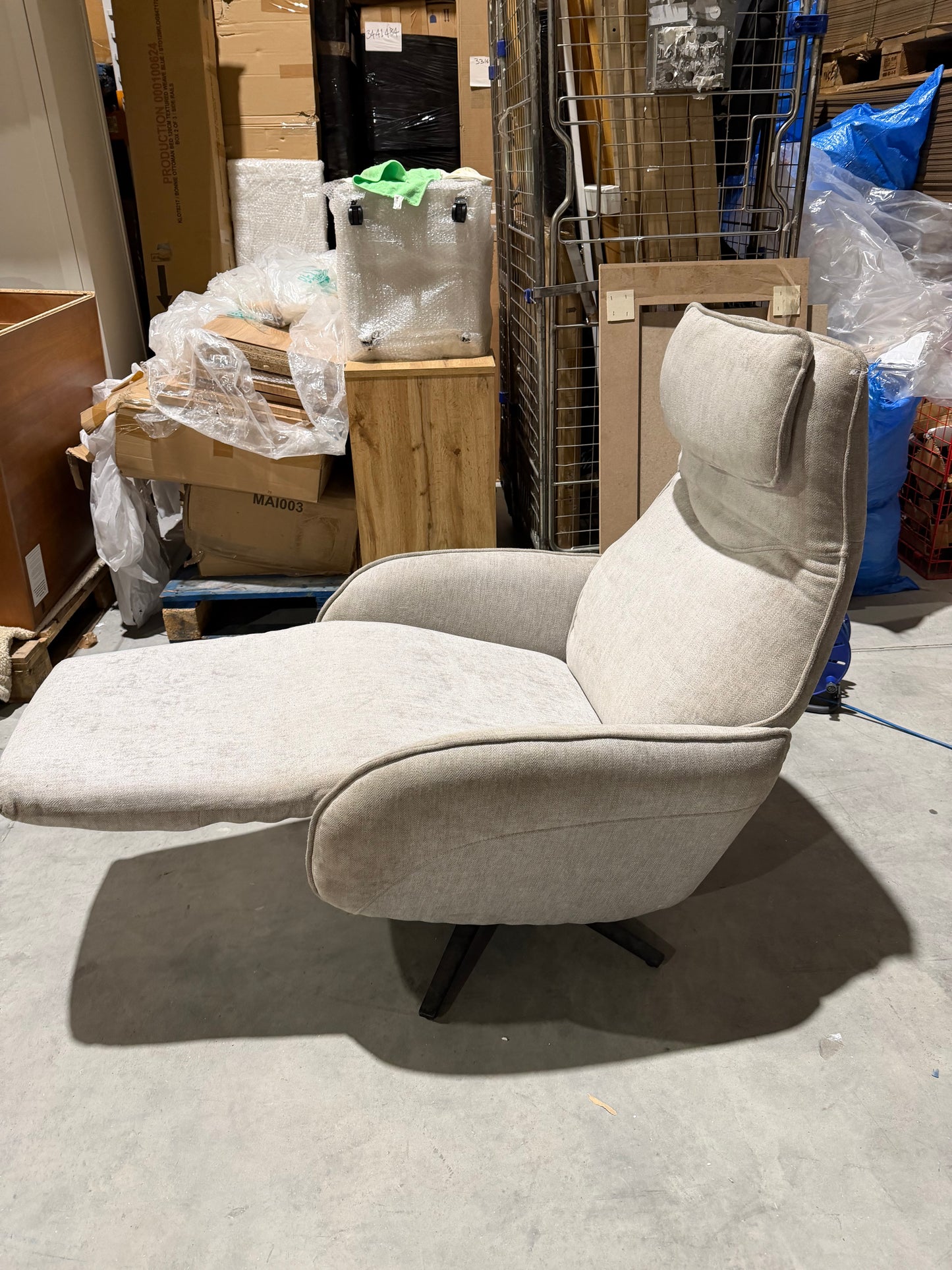 John Lewis Repose Zero Gravity Power Recliner Chair, Soft Weave Grey