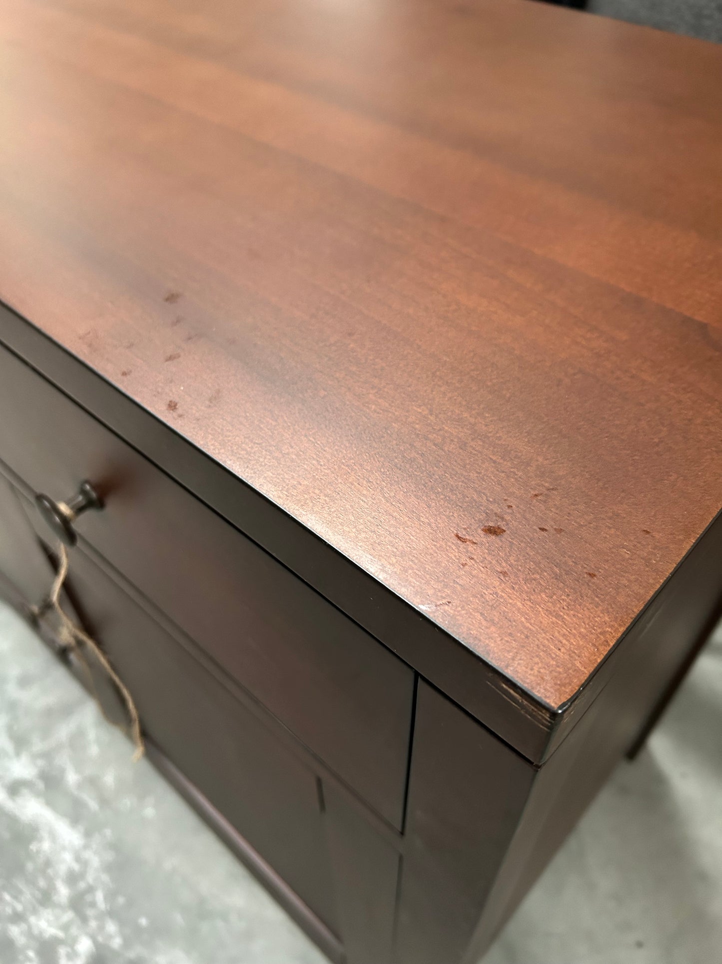 John Lewis Medan Narrow Sideboard, Dark Stain