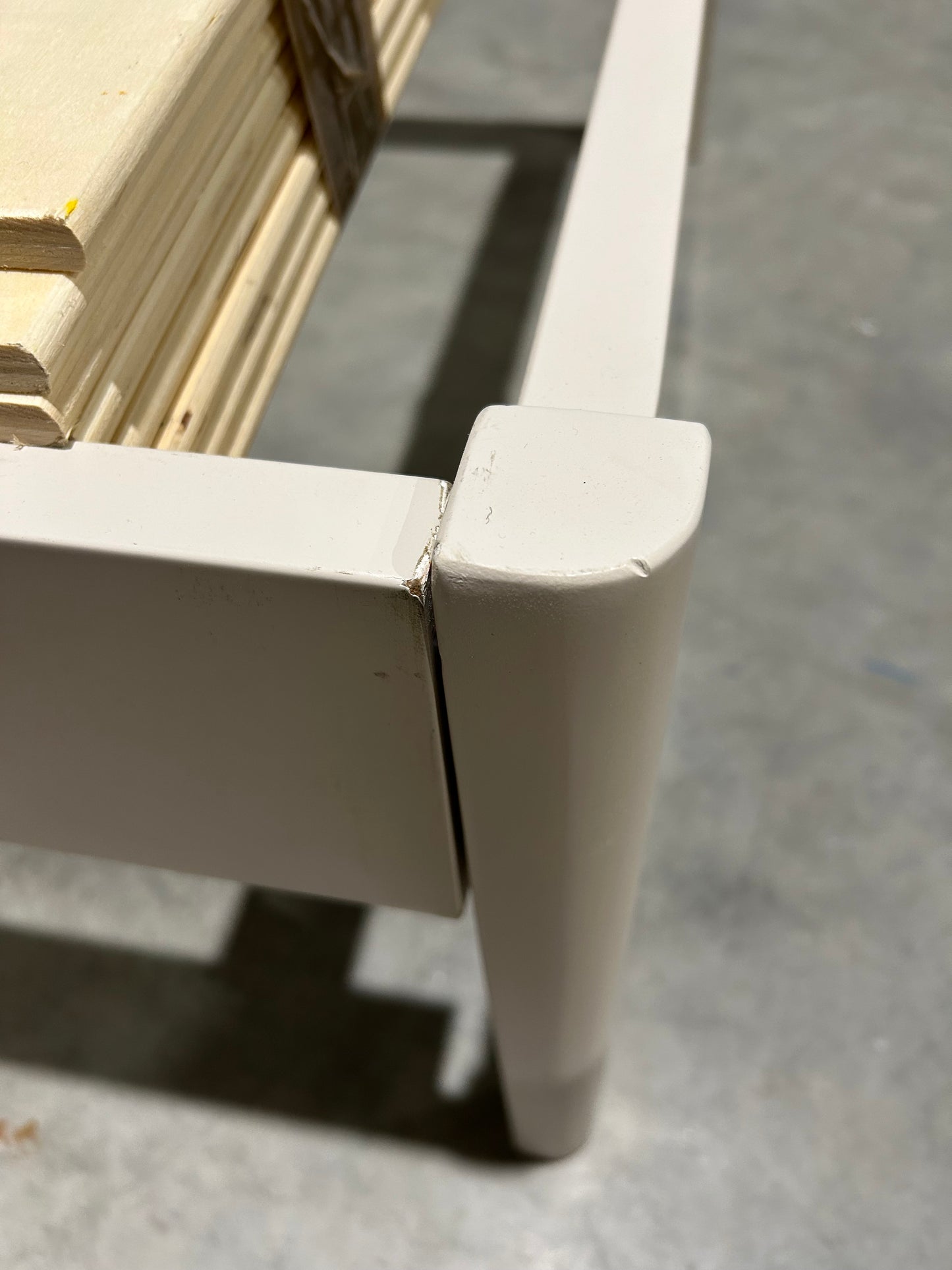 John Lewis ANYDAY Hem Bed Frame, Single, Natural Greige