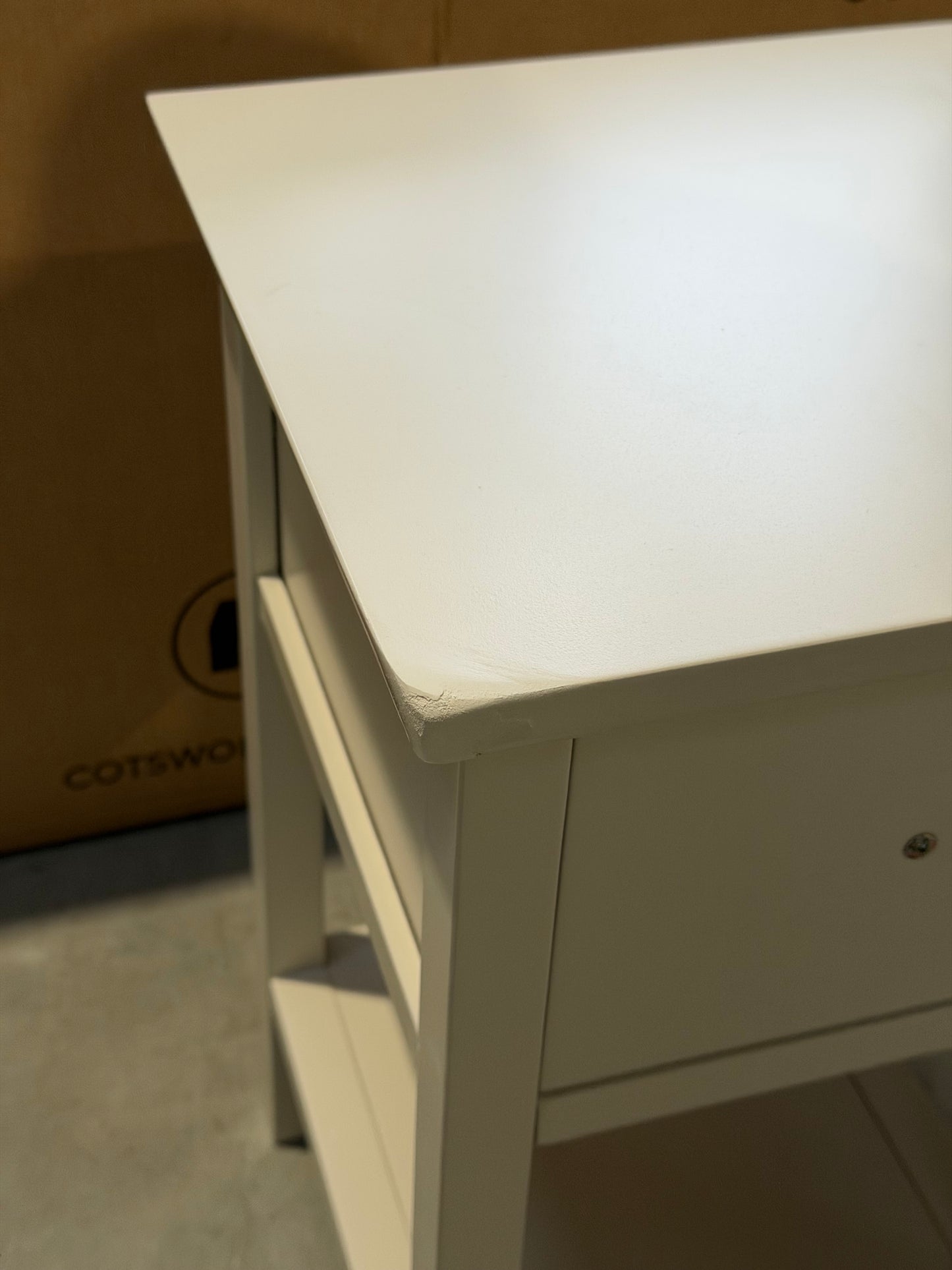 John Lewis Wilton Bedside Tables, Set of 2, Linen