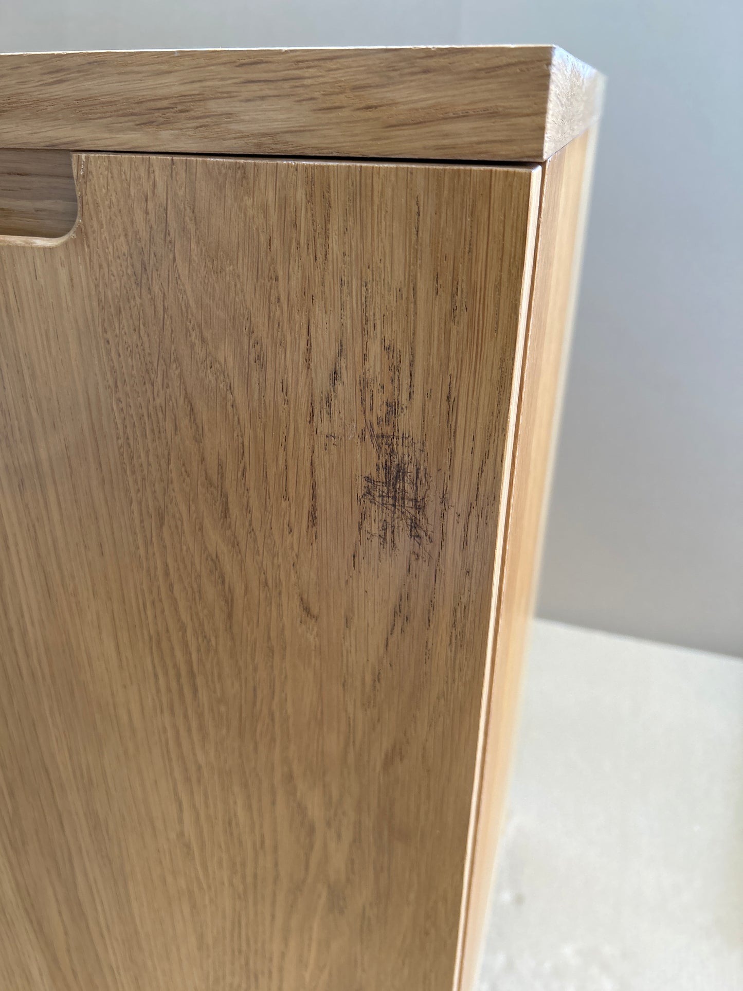John Lewis Abacus Wide Storage Cupboard, FSC-Certified, (Oak Veneer)