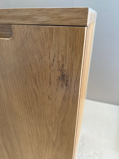 John Lewis Abacus Wide Storage Cupboard, FSC-Certified, (Oak Veneer)