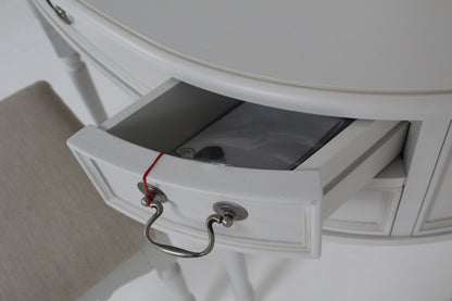 Laura Ashley Clifton Dressing Table and Stool Set, Grey 