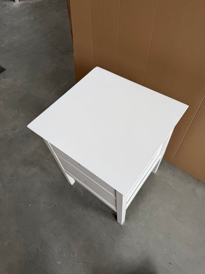 John Lewis Wilton 2 Drawer Bedside Cabinet White