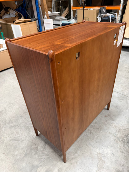 John Lewis Scandi 5 Drawer Wood Chest, Walnut Finish