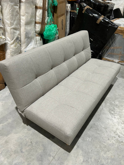 John Lewis Linear Medium 2 Seater Sofa Bed, Light Leg Cambridge Smoke