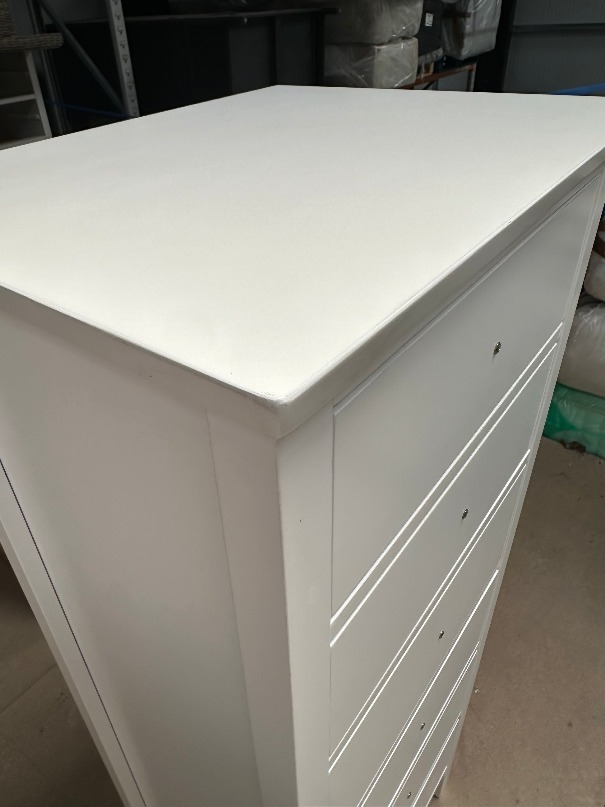 John Lewis Wilton 6 Drawer Tallboy Chest White Bedroom Furniture