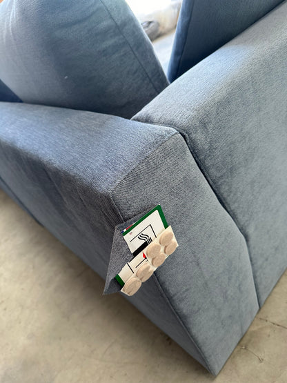 John Lewis Tokyo LHF Corner Group Blue Aqua Clean