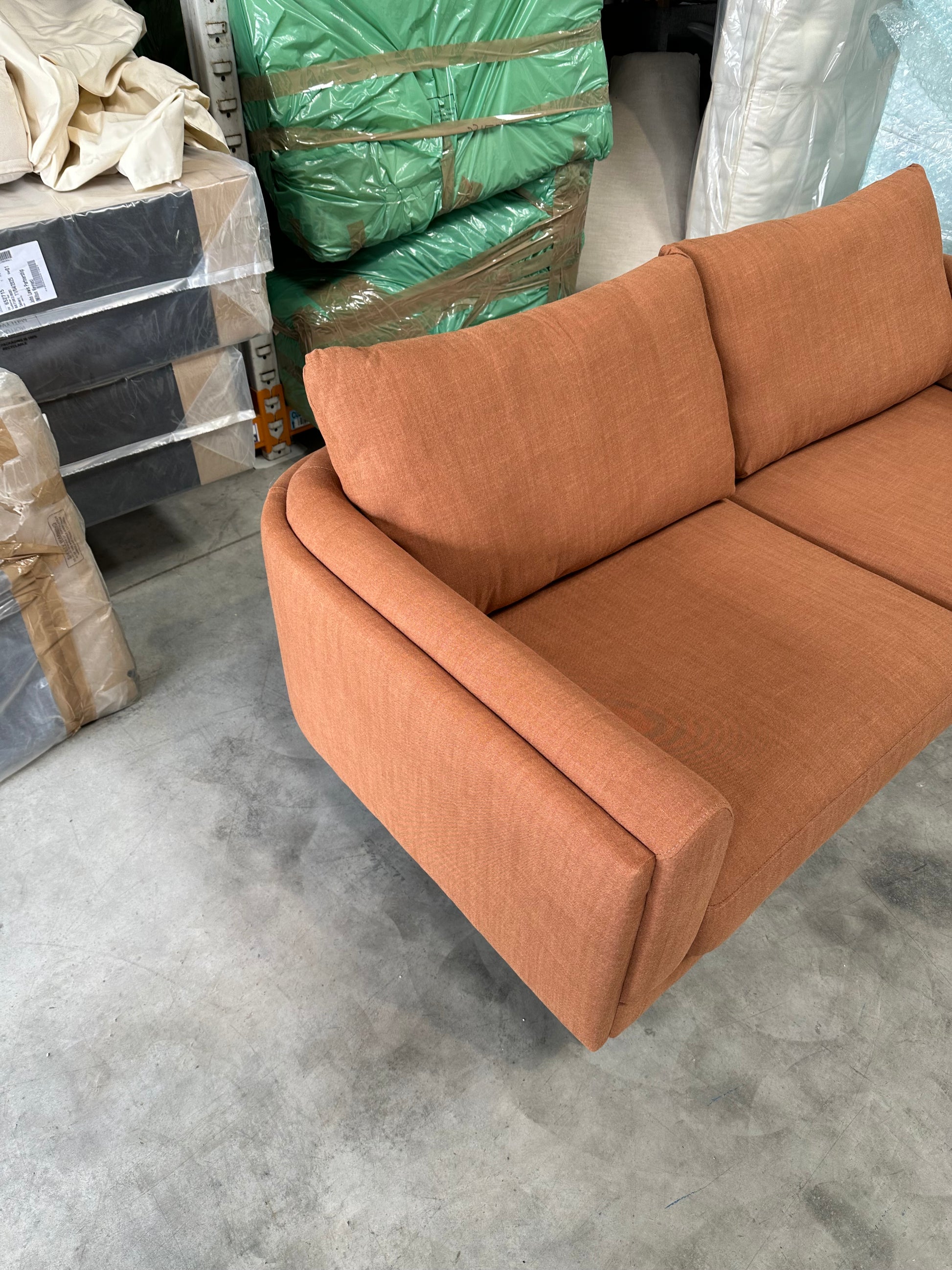 John Lewis Harbour Large 3 Seater Sofa in Relaxed Linen Blend Butterscotch