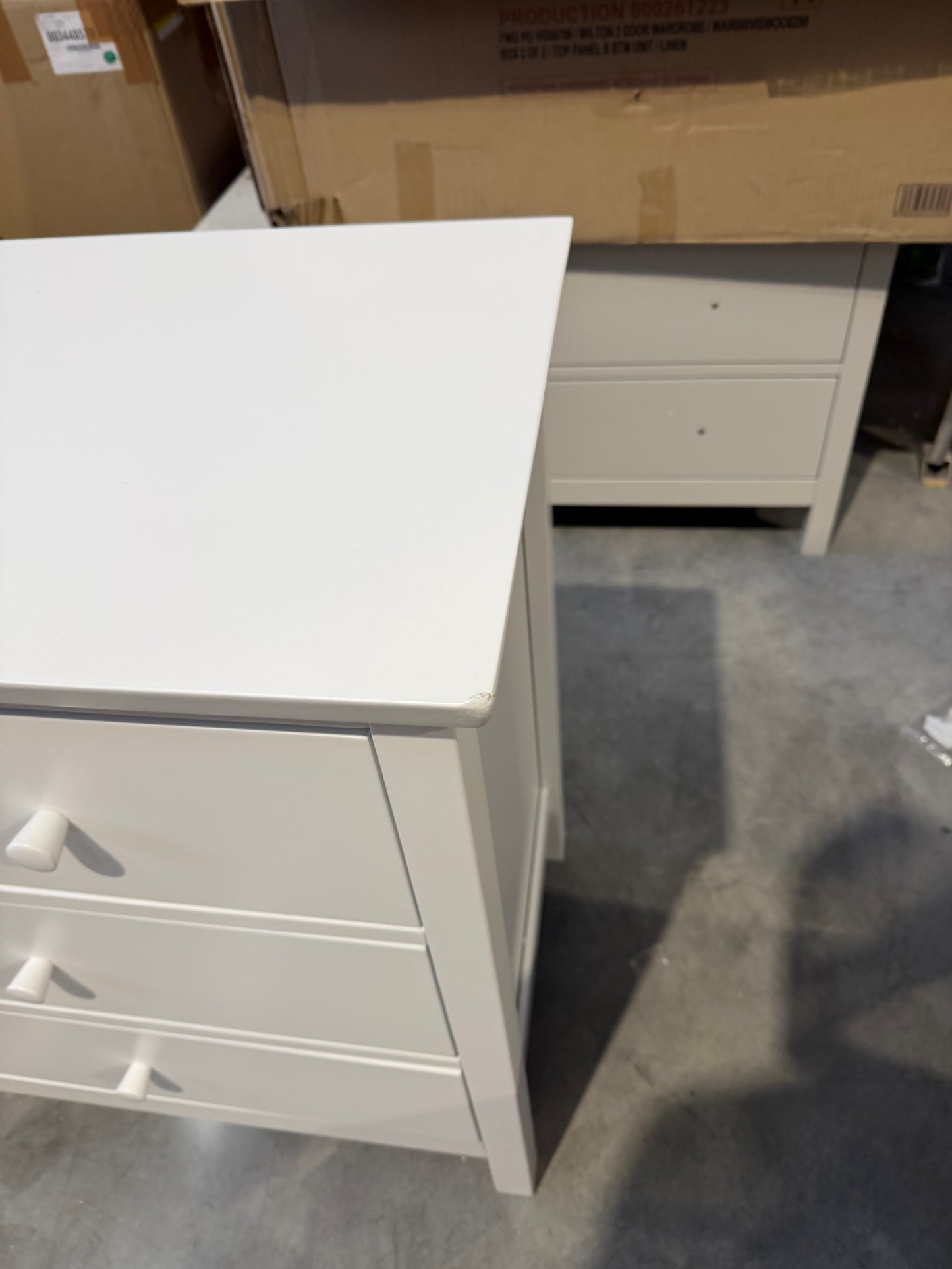 John Lewis Chest of Drawer White Wilton 7 Drawer Chest