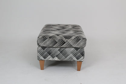 John Lewis Bailey II Footstool in a Bespoke Fabric Pattern