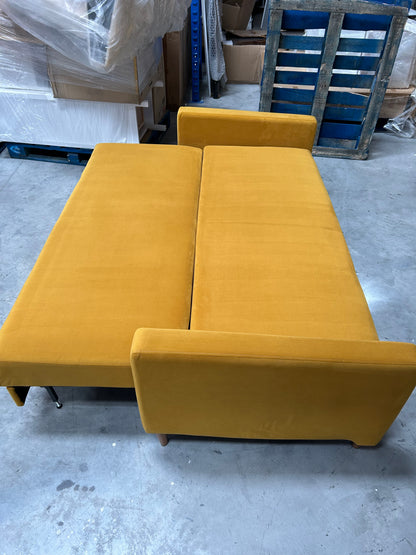 G Plan Vintage The Fifty Four Large 3 Seater Sofa Bed, Plush Turmeric