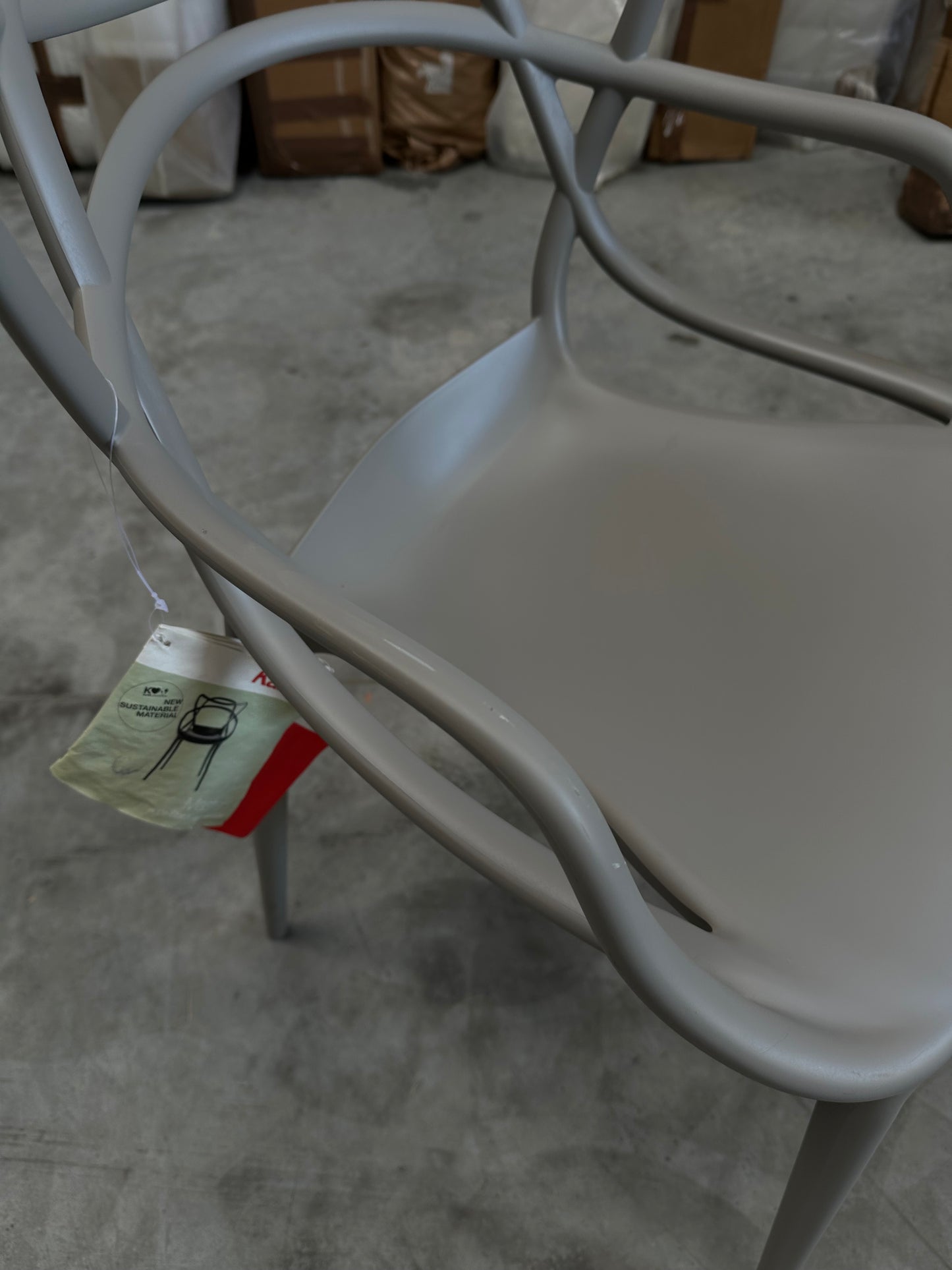 Kartell Philippe Starck for Kartell Masters Chair Grey