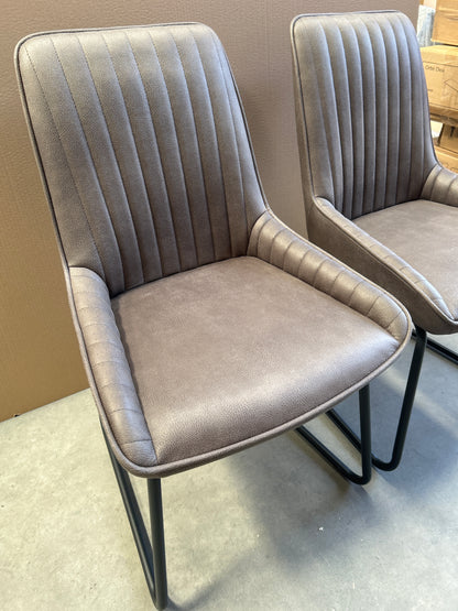 John Lewis Brooks II Side Dining Chairs, Set of 2, Mocha